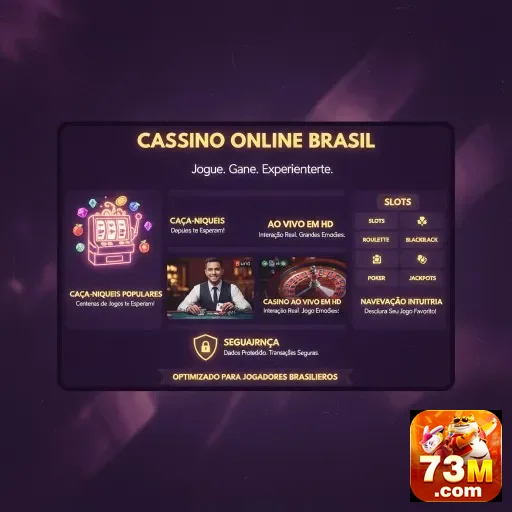Interface de slots e serviços VIP no site 73m.