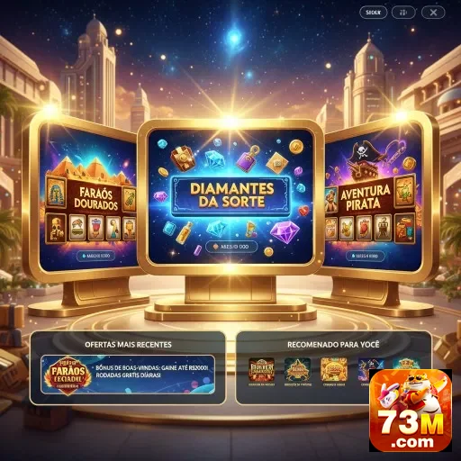 Interface do aplicativo 73m destacando jogos VIP.