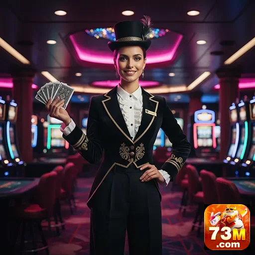 Imagem de atendimento VIP no 73m, com funcionária sorridente.